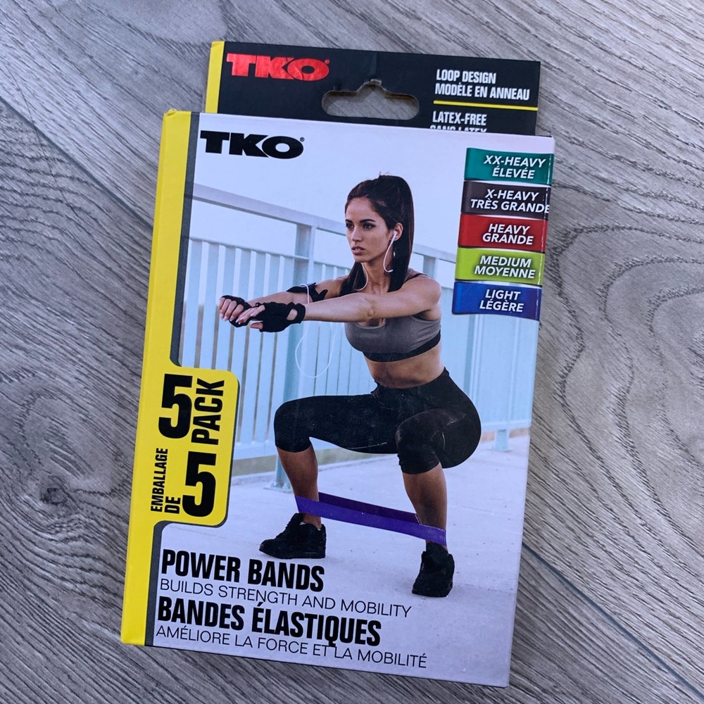 NIB💗🆕TKO power bands 5pack